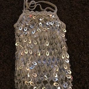 Silver Handbag-New Never Used (no tag)